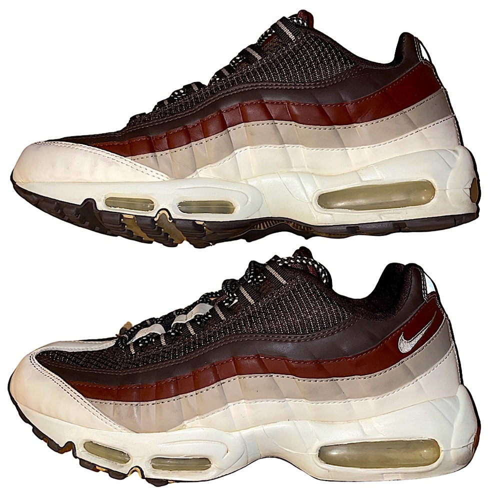 Nike Air Max 95 Red Leather Men's Size 10 Shoes